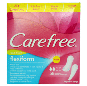 Carefree Plus Fresh Scent flexiform +3D Comfort 58