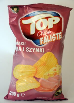 Top Wavy Chips with cheese and ham flavor 200 g