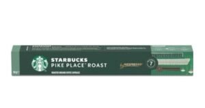Starbucks Pods Nespresso Pike Place Roast Lungo 53g